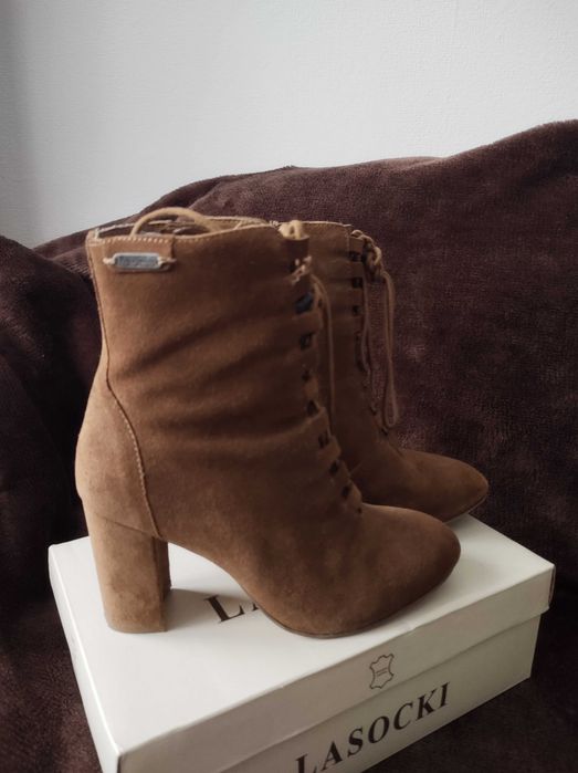 botki skóra naturalna zamsz Pepe Jeans 37,5-38