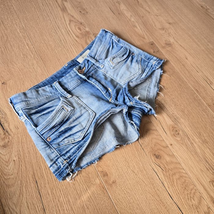 Krótkie spodenki szorty bawełna cotton hm s 36 dżinsowe