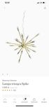 Lampa wisząca Spike Gold XL 90 cm Westwing