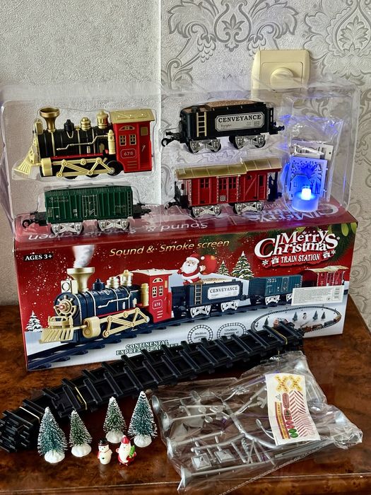 Залізна дорога новорічна . Новорічна залізниця . Железная дорога