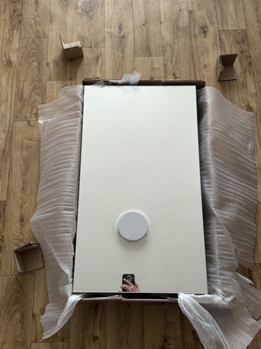 Навісний шафа-поличка-дзеркало у ванну 41*70