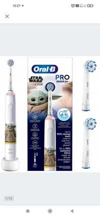 Oral-B Pro Junior 6+ Star Wars Grogu Szczoteczka elektryczna OUTLET

N
