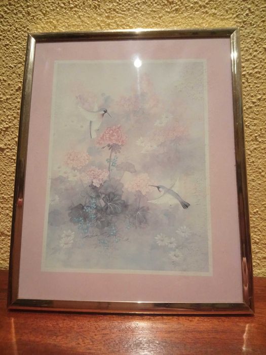 Quadro rosa menina