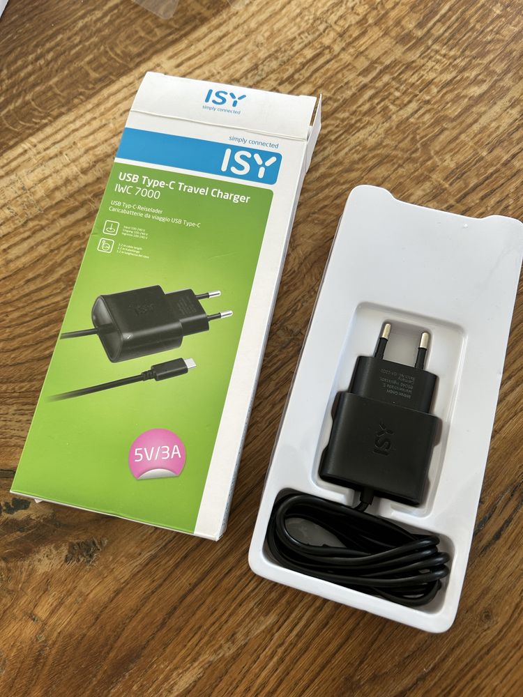 ISY Ładowarka sieciowa 3A USB C Czarny (IWC-7000)