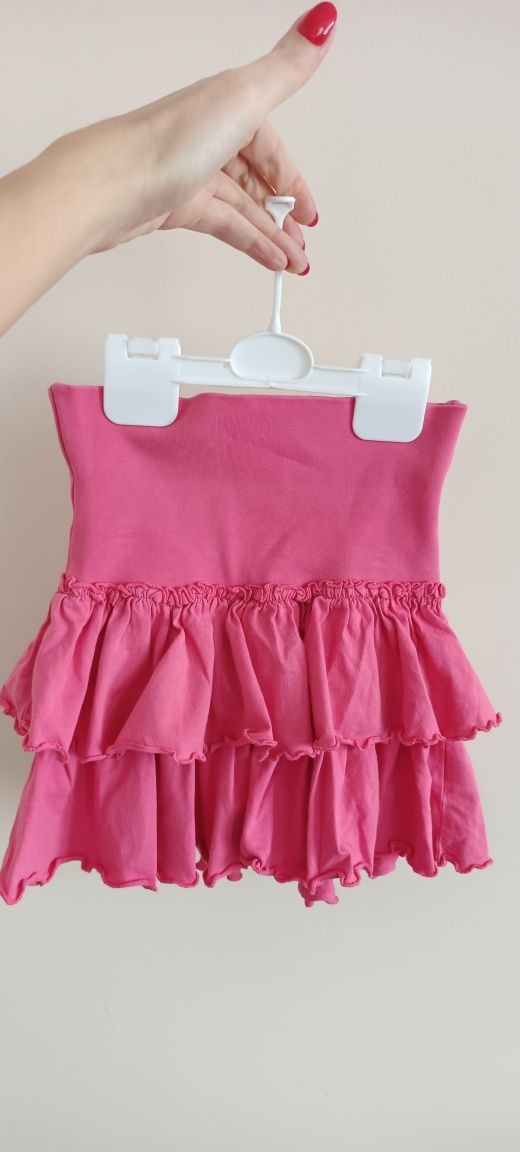 Jak nowa różowa spódnica spódniczka z falbankami H&M r.98-104.