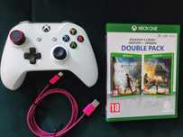 Kontroler Pad Xbox One (akumulator) + 2 gry
