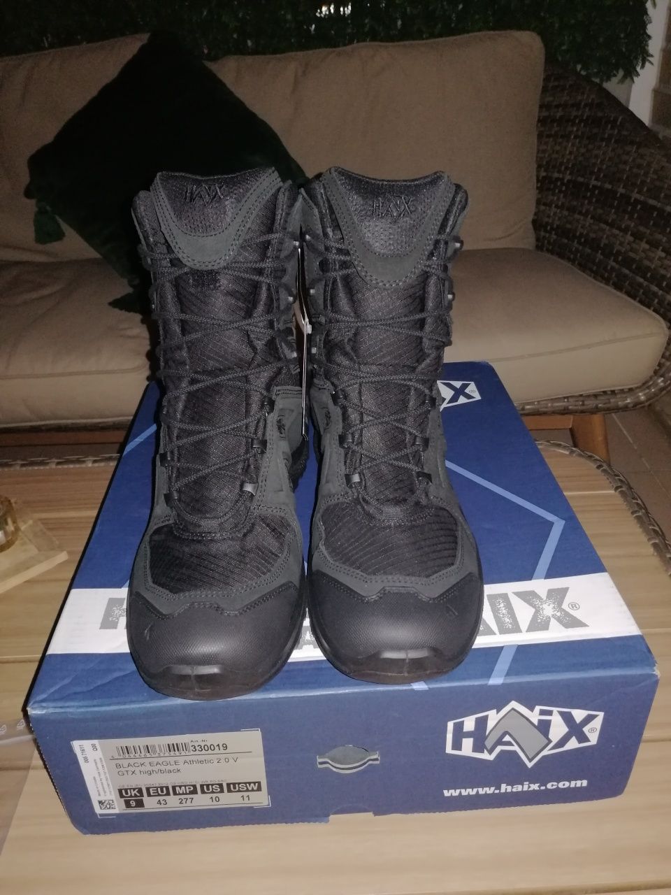 Botas Haix Black Eagle Athletic 2.0 V GTX high/black
