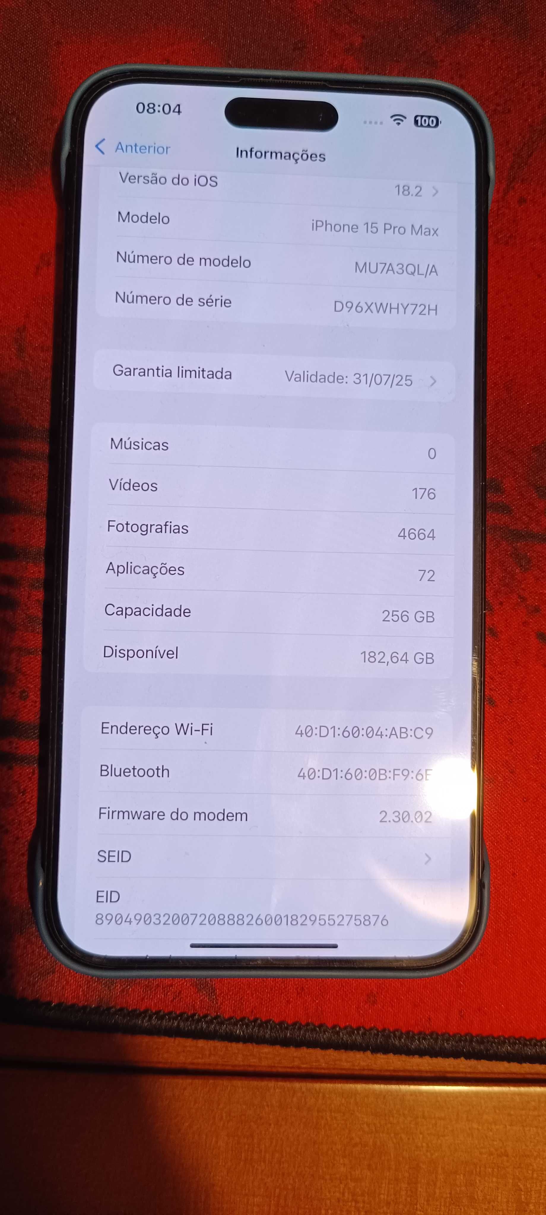 Iphone 15 Pro Max novo com factura Worten