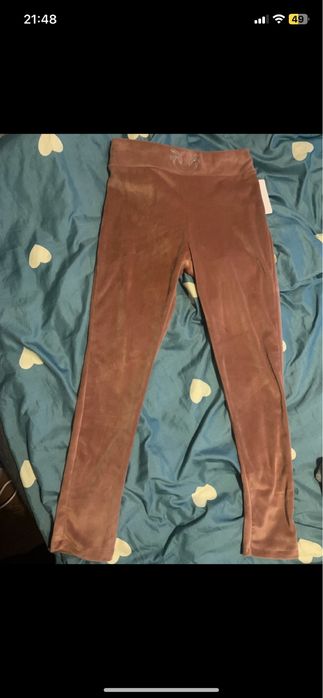 Legginsy welurowe ptaszki hit