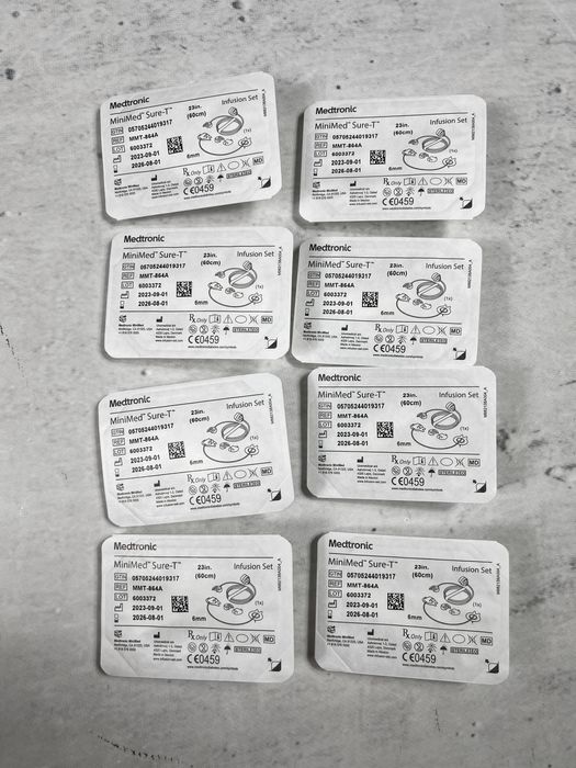 Wkłucia infuzyjne medtronic minimed sure t 60 6 długi termin nowe 8