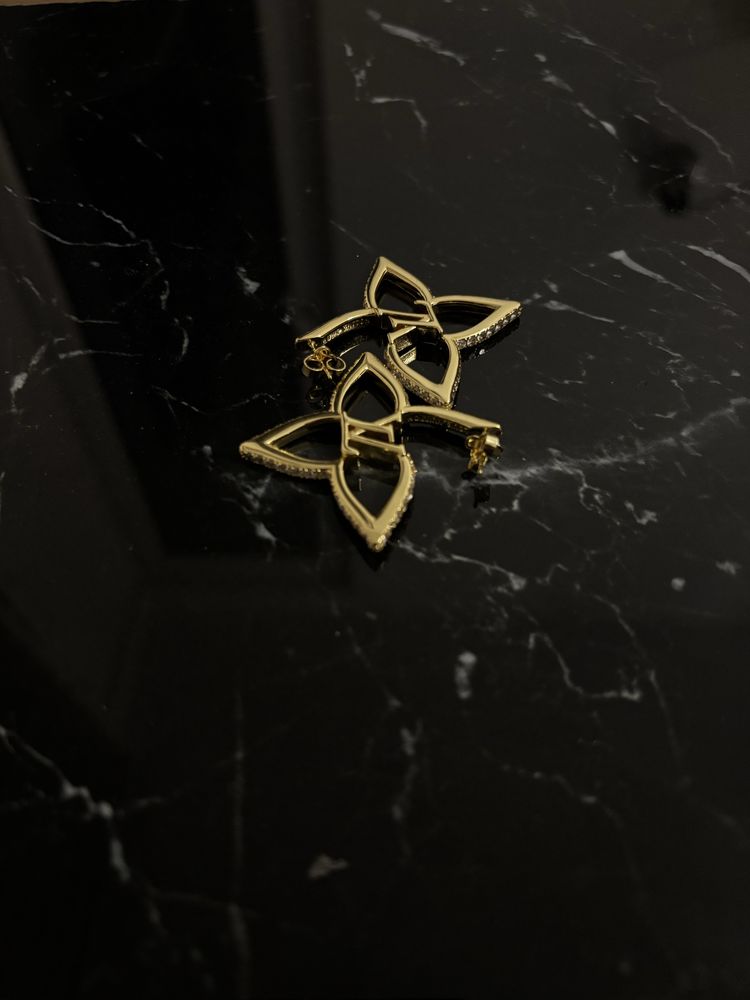 Kolczyki Louis Vuitton LV nowe złote