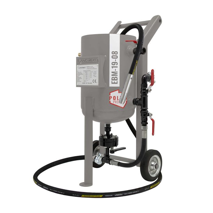 Polska piaskarka syfonowa warsztatowa EBM-19-08 19L 8Bar Land Reko