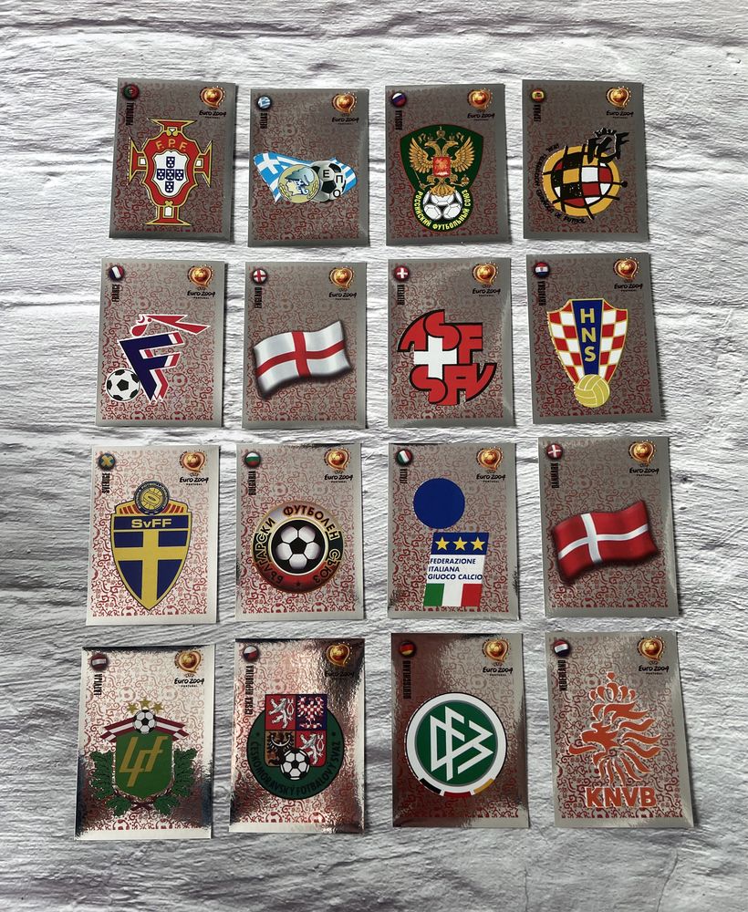 Panini Euro 2004 наклейки,логотипы