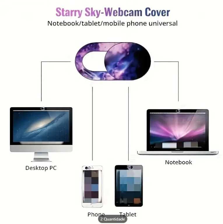 Capas de privacidade para webcam , NOVOS!