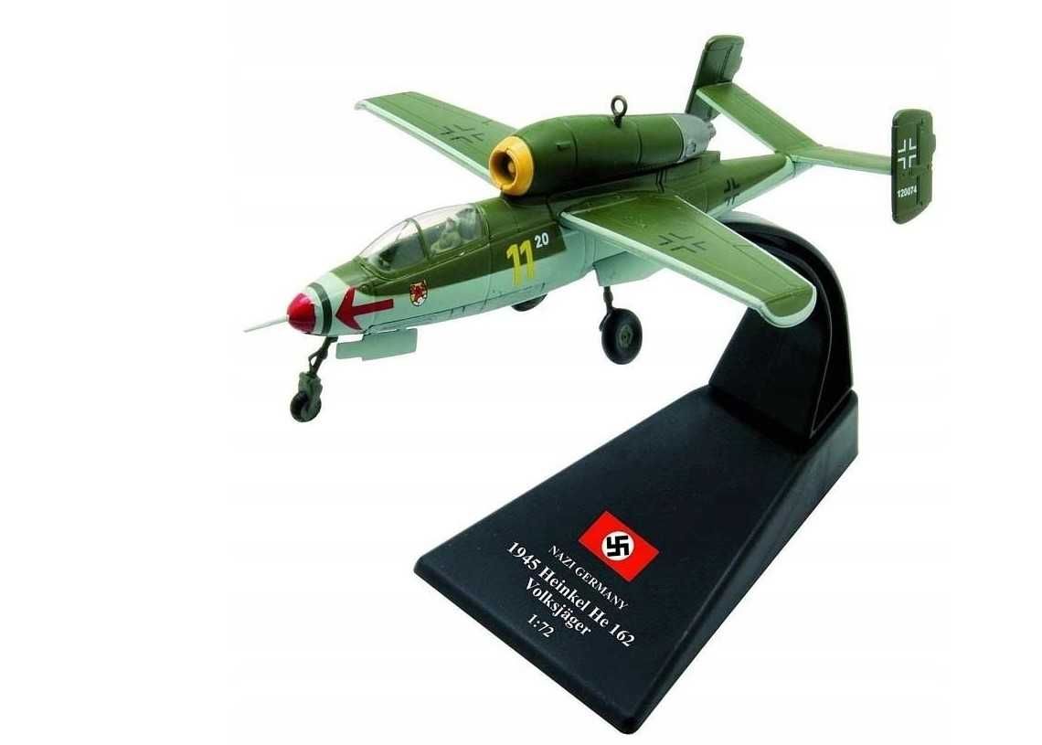 model samolot HEINKEL HE 162 VOLKSJAGER 1945 skala 1:72 AMERCOM