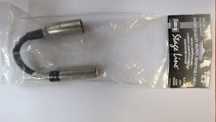 Adapter XLR męski na Gniazdo JACK mono żeński