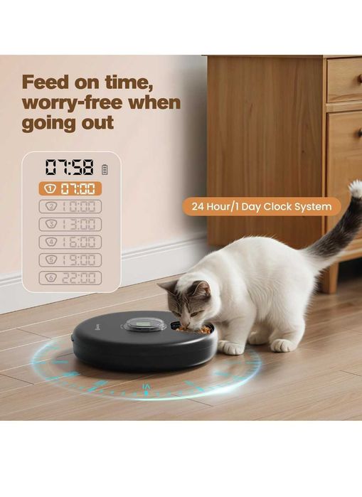 Dispensador de comida para gatos ou pequenos cães. Novo