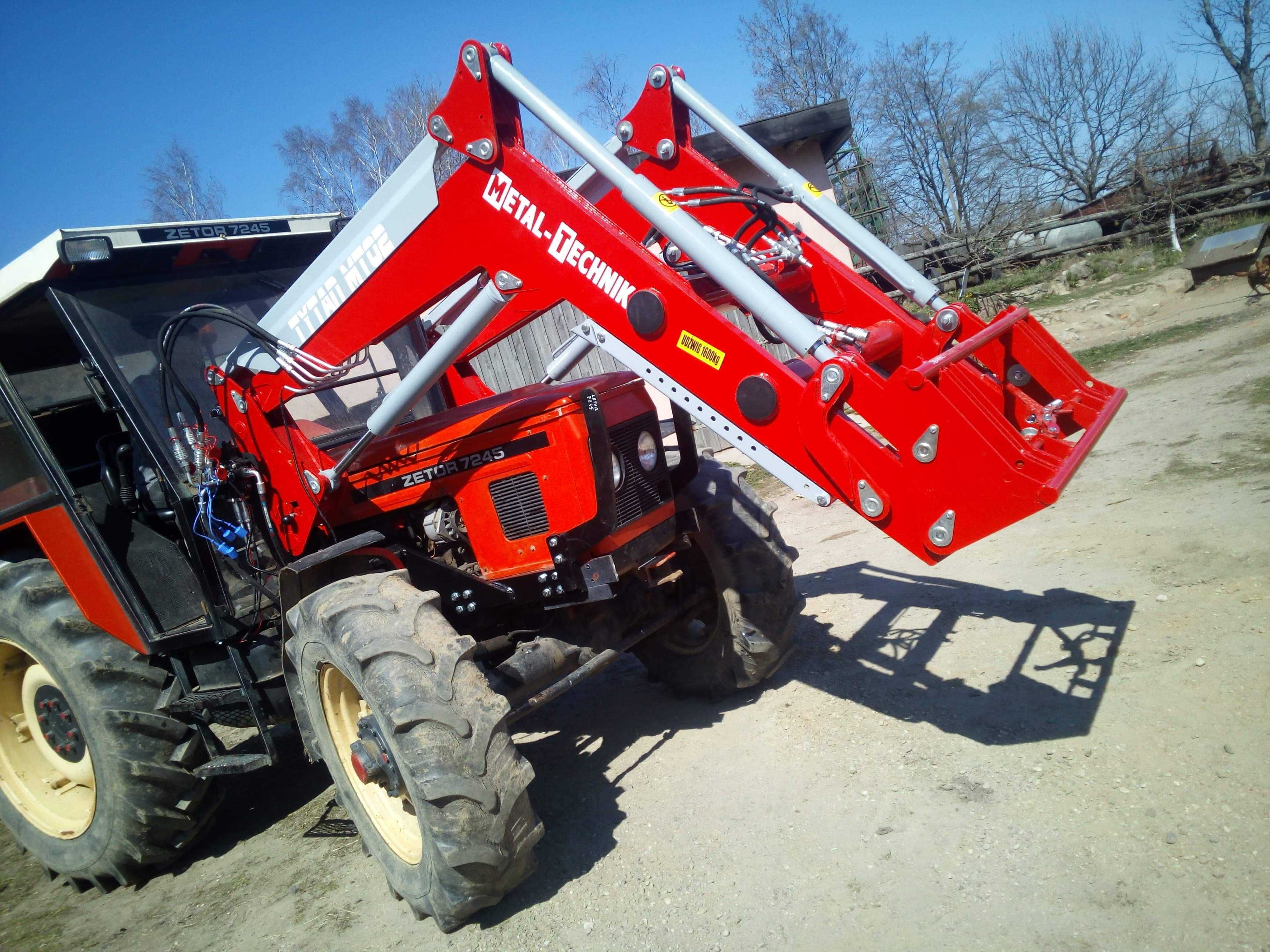 Tur Ładowacz Metal Technik 1600kg,  Zetor, Ursus  MTZ, Case MONTAŻ,