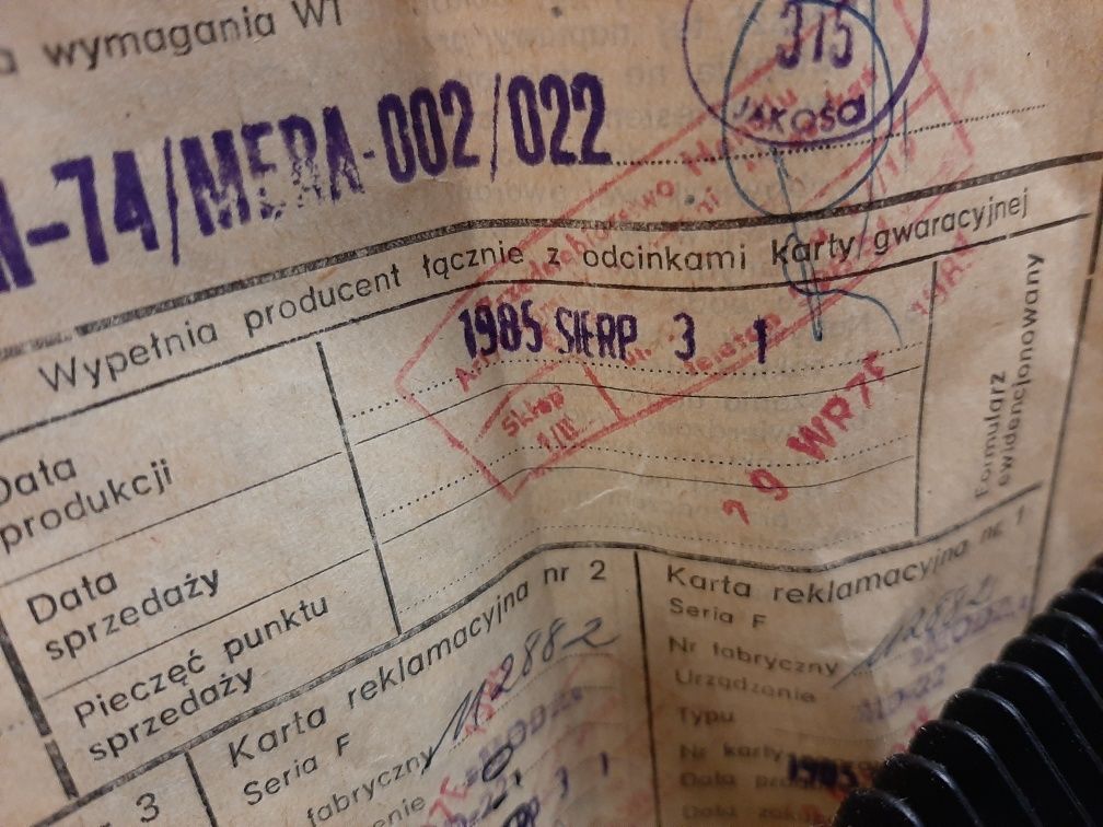 Maszyna dziewiarska MODA zabytek PRL 1985r
