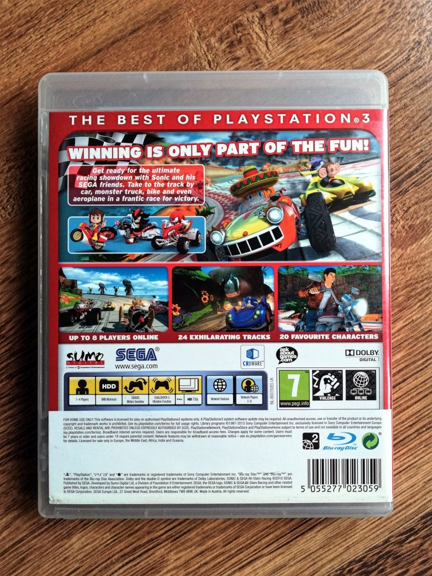 Gra Sonic & Sega All-Stars Racing PS3