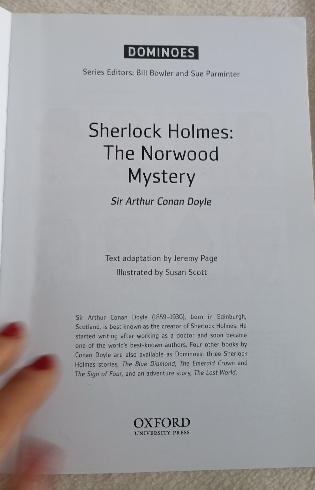 Sherlock Holmes: The Norwood Mystery Sir Conan Doyle Oxford
