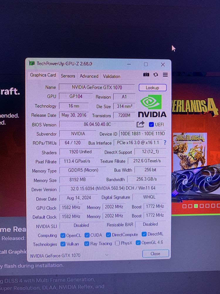 Відеокарта GTX 1070 iChill x3 8GB GDDR5