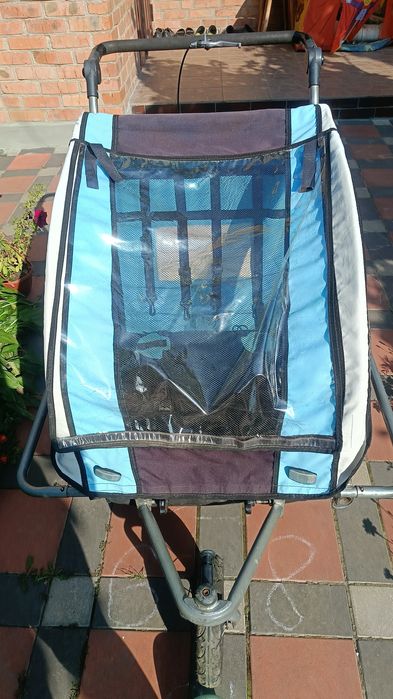 велоколяска, велопричіп, коляска для двійні