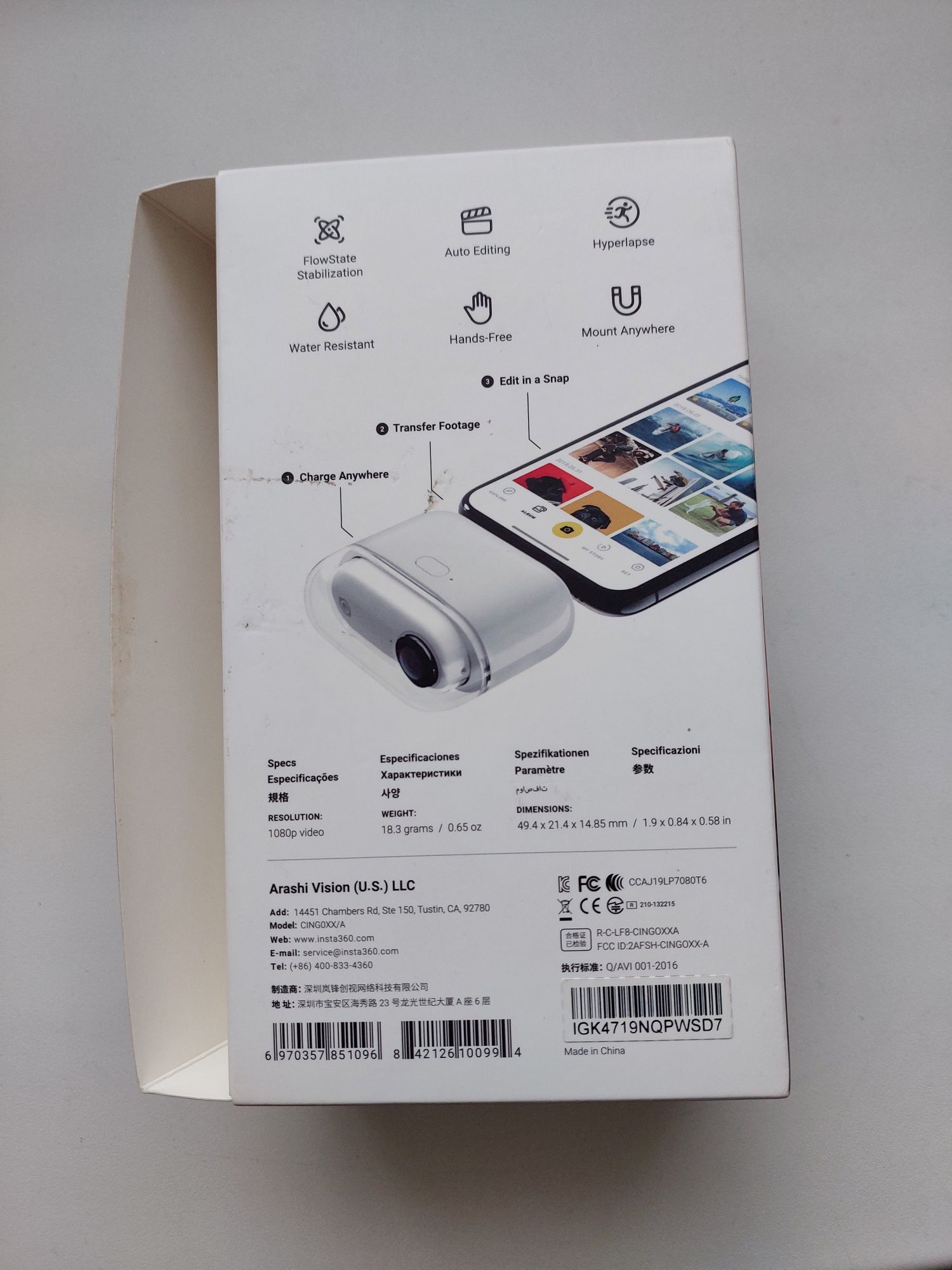 Екшн камера Insta360 GO