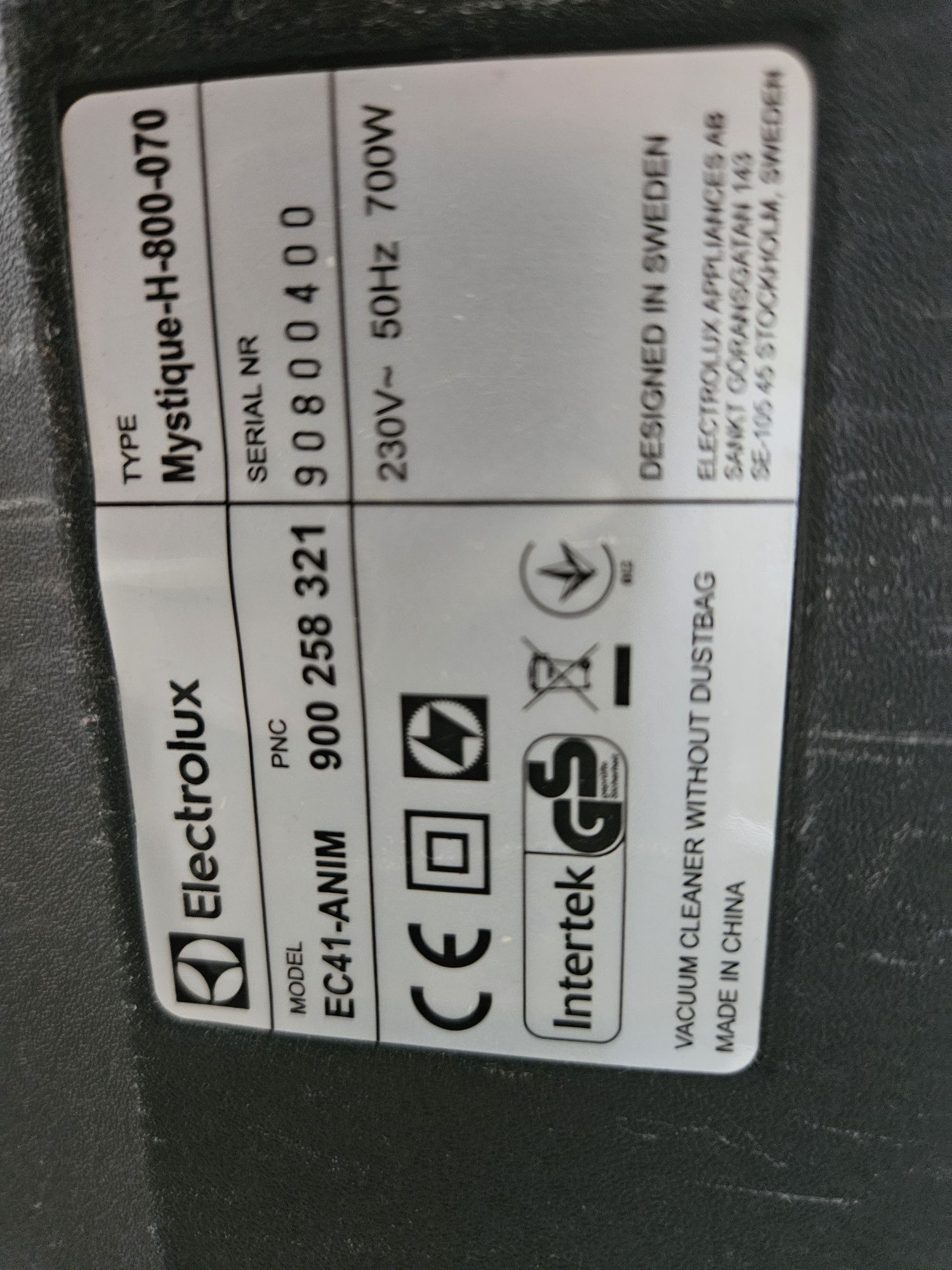 Odkurzacz Electrolux EC41-ANIM bezworkowy
