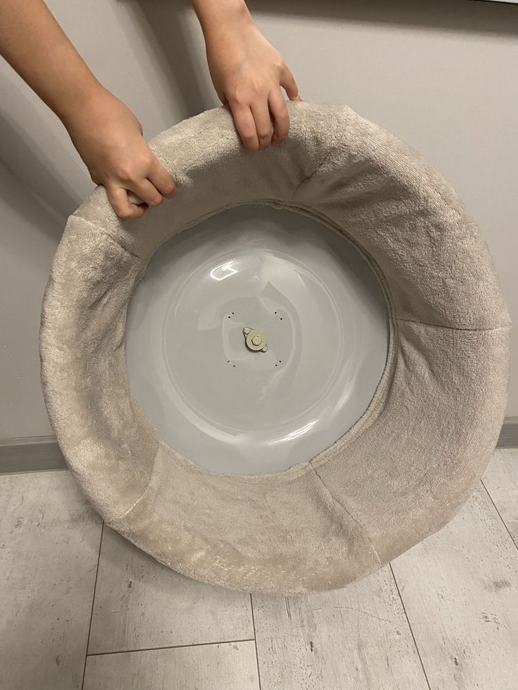 Kołowrotek 45 50cm dla szynszyli plastikowy duży szary z pokrowcem