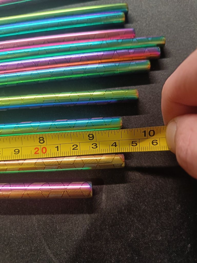 Słomki metalowe 24cm
