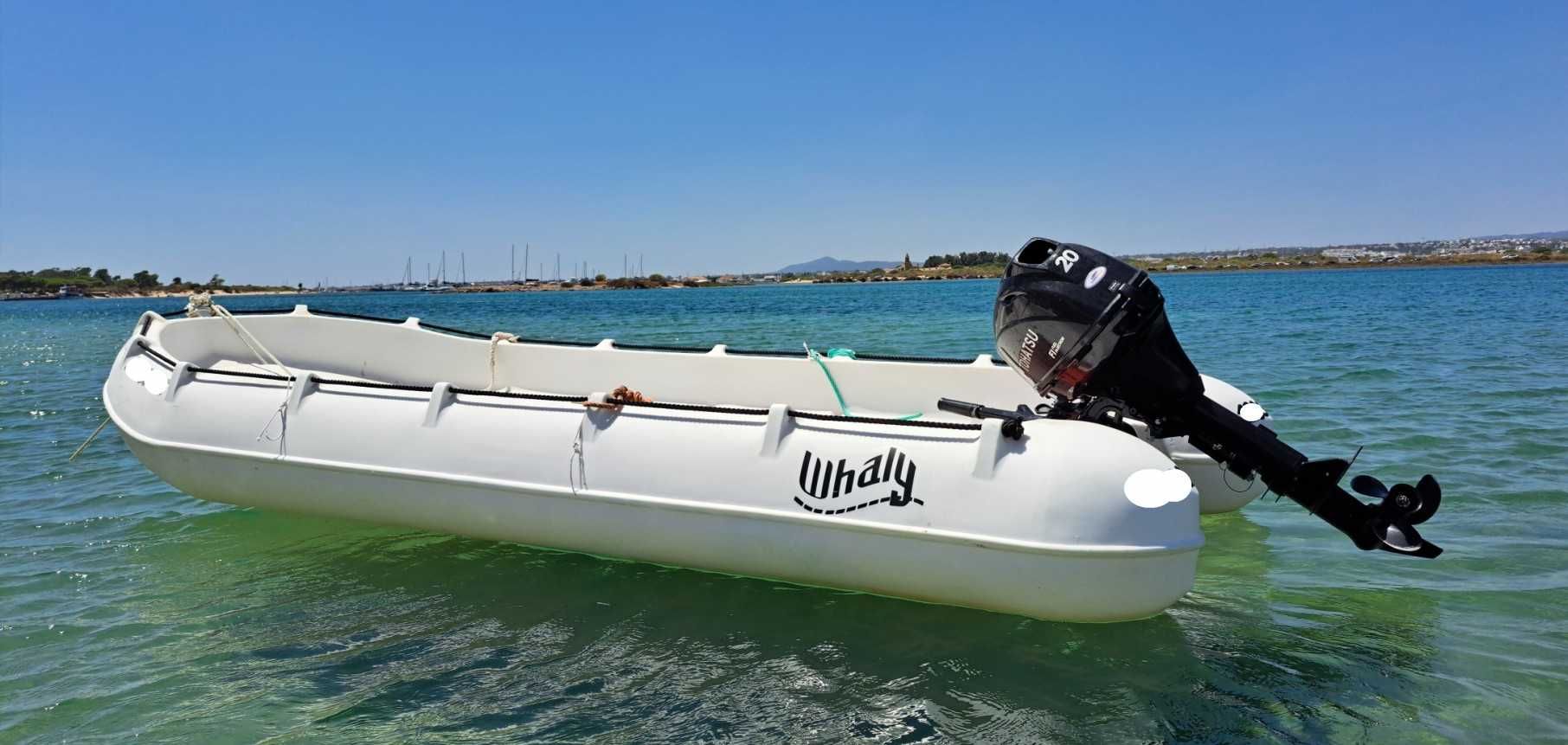 Barco a motor Whaly 435 c/ motor Tohatsu 20 CV 4 Tempos