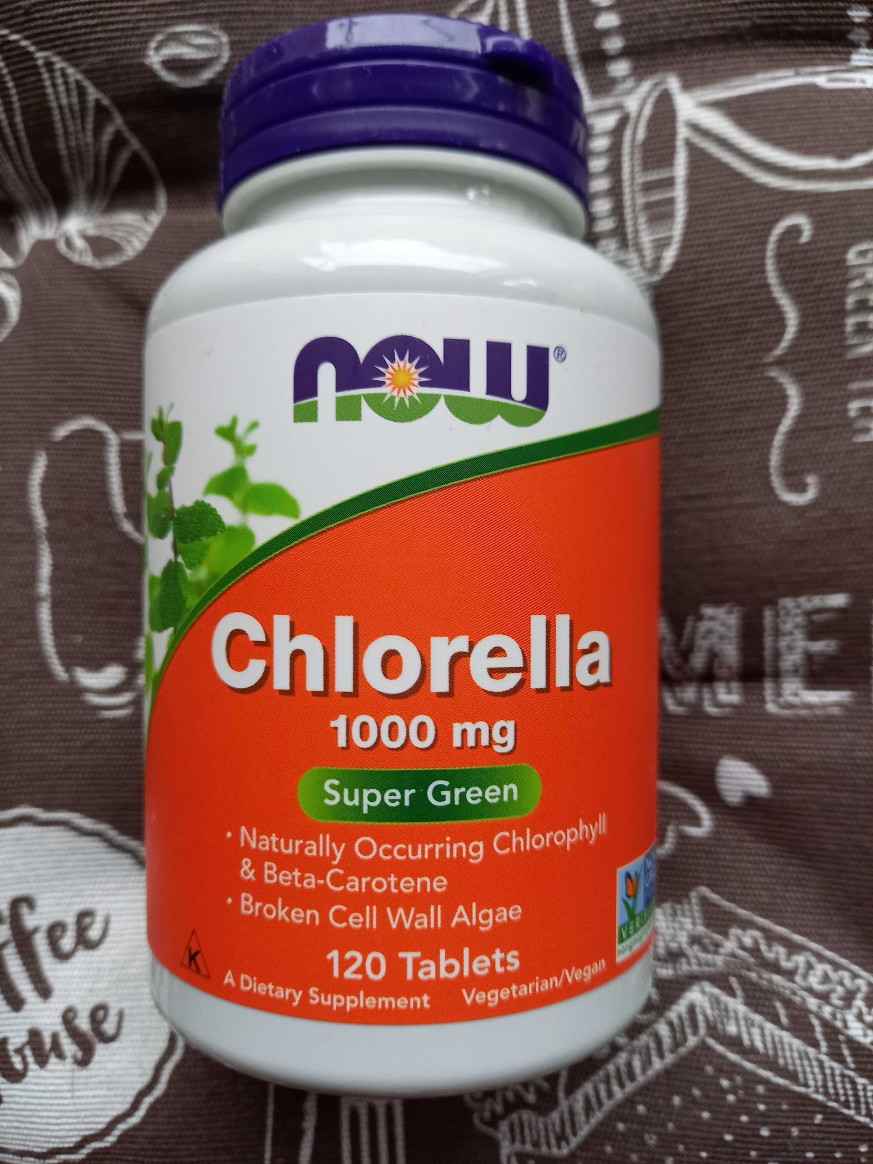 Now Foods Chlorella хлорела хлорелла 500 1000 хлорофілл Chlorophyll