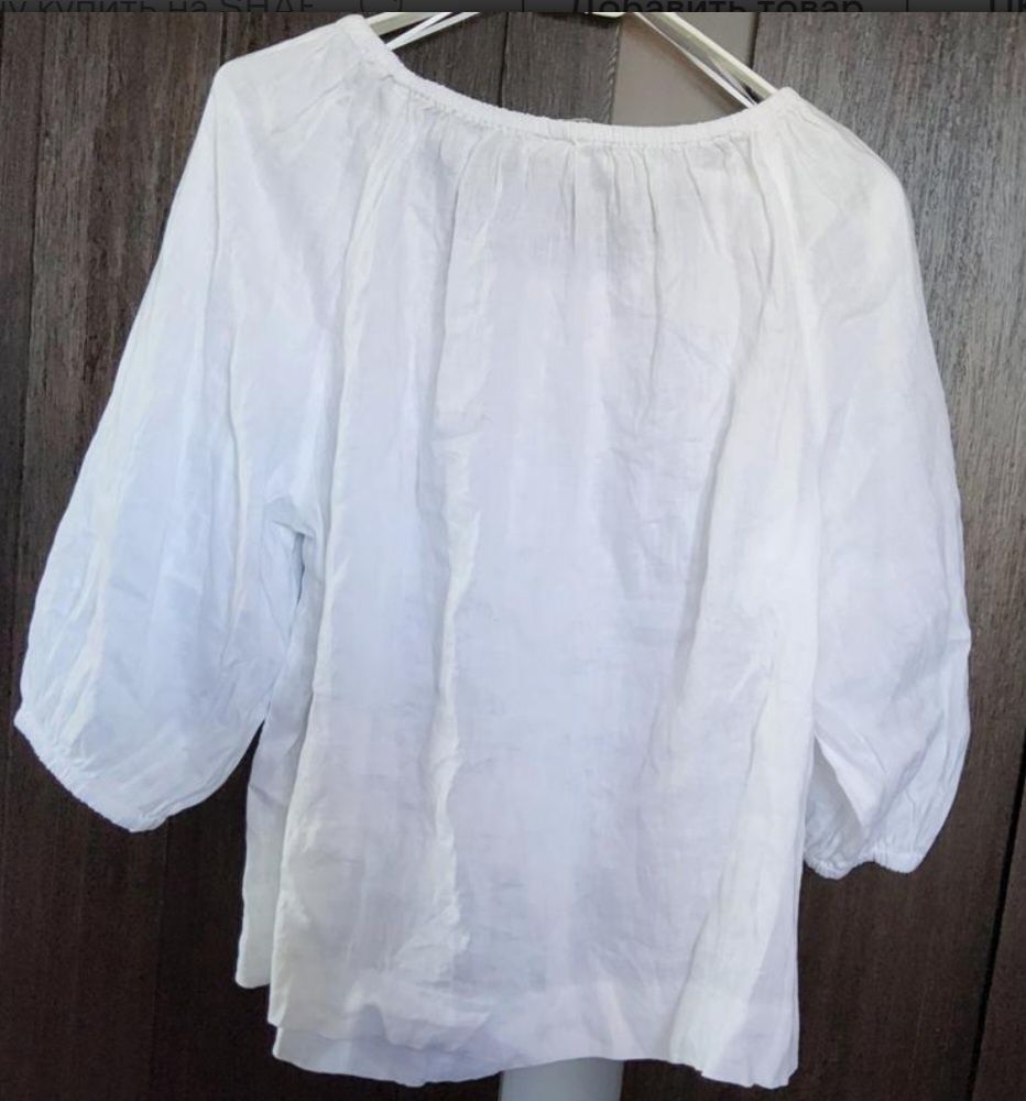 H&M, лляна сорочка, блуза, ЕUR M, Швеція, льон