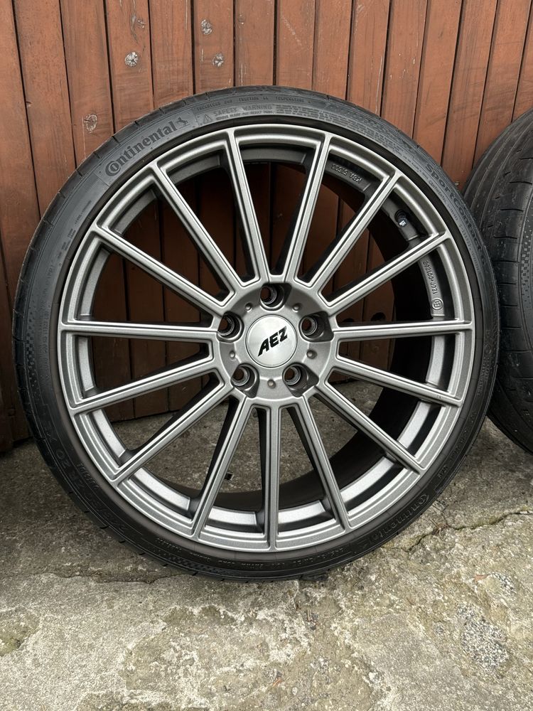 Koła Felgi 5x120 R20 AEZ Steam opony letnie 245/30R20 Continental