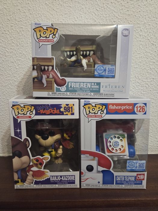 Funko Pops Frieren Banjo telephone