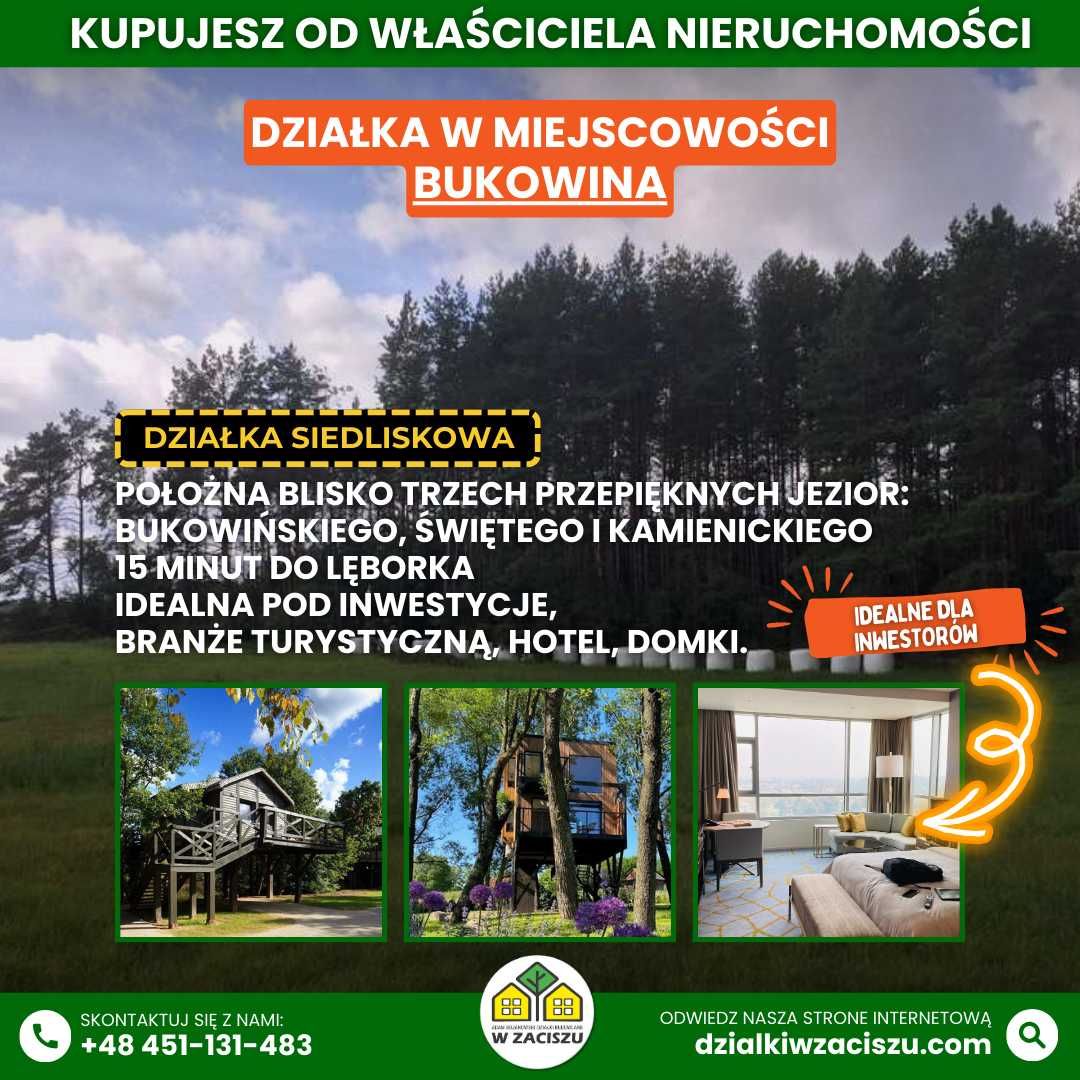 Działka Bukowina - 2,33 ha - Bezpośrednio nad Rzeką Bukowina - Okazja!