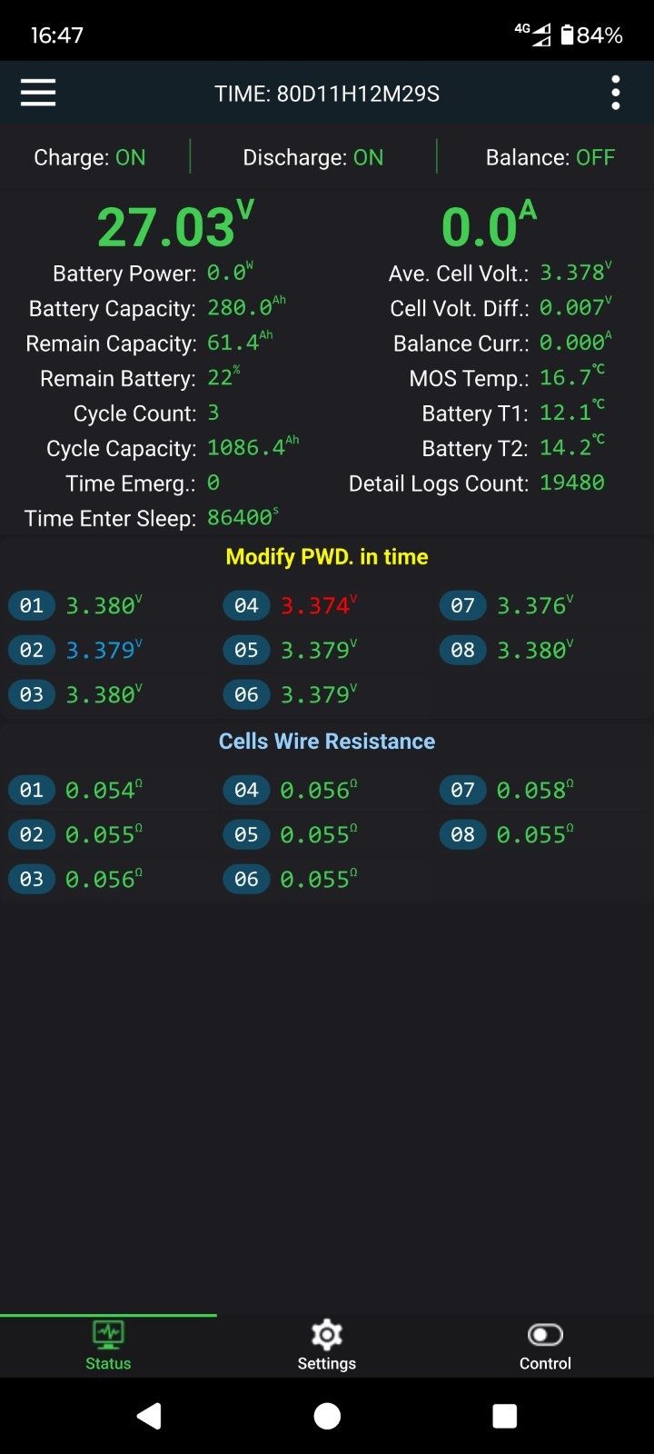 Акумулятор 24В LiFePo4 8s 280Ah з BMS