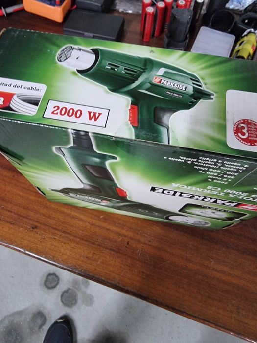 Pistola de ar quente 2000W PARKSIDE PHLG 2000 C2 (nova/selada)