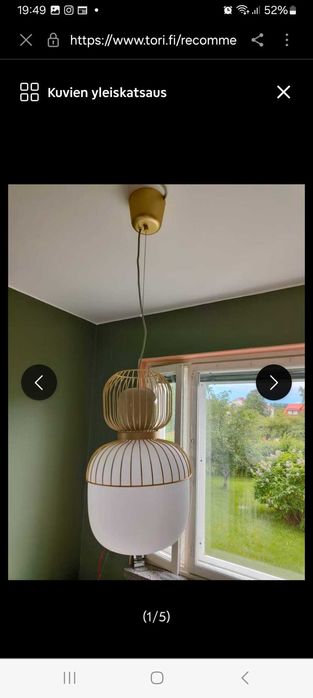 Candeeiro de teto como novo