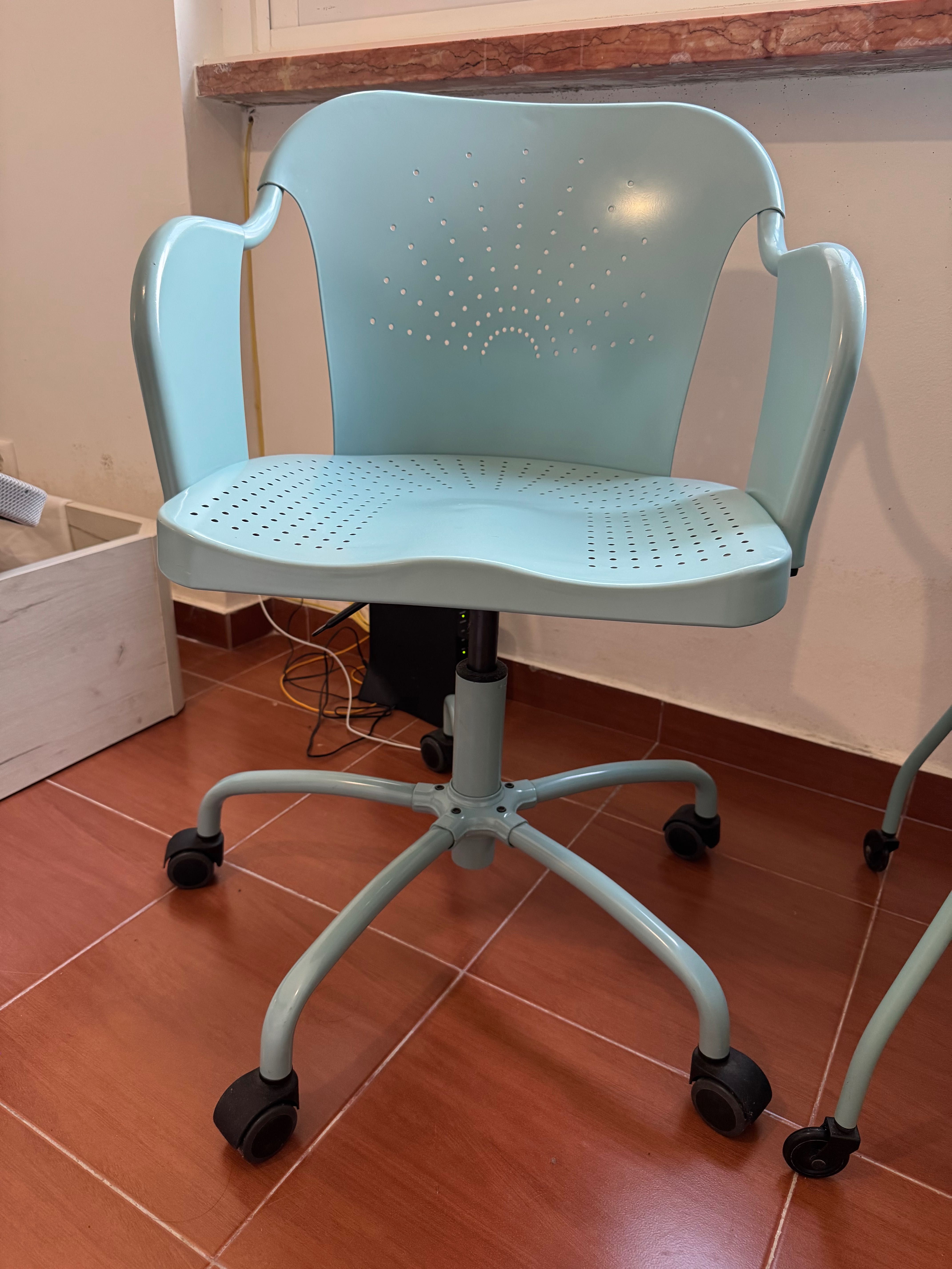 Cadeira Metálica Azul