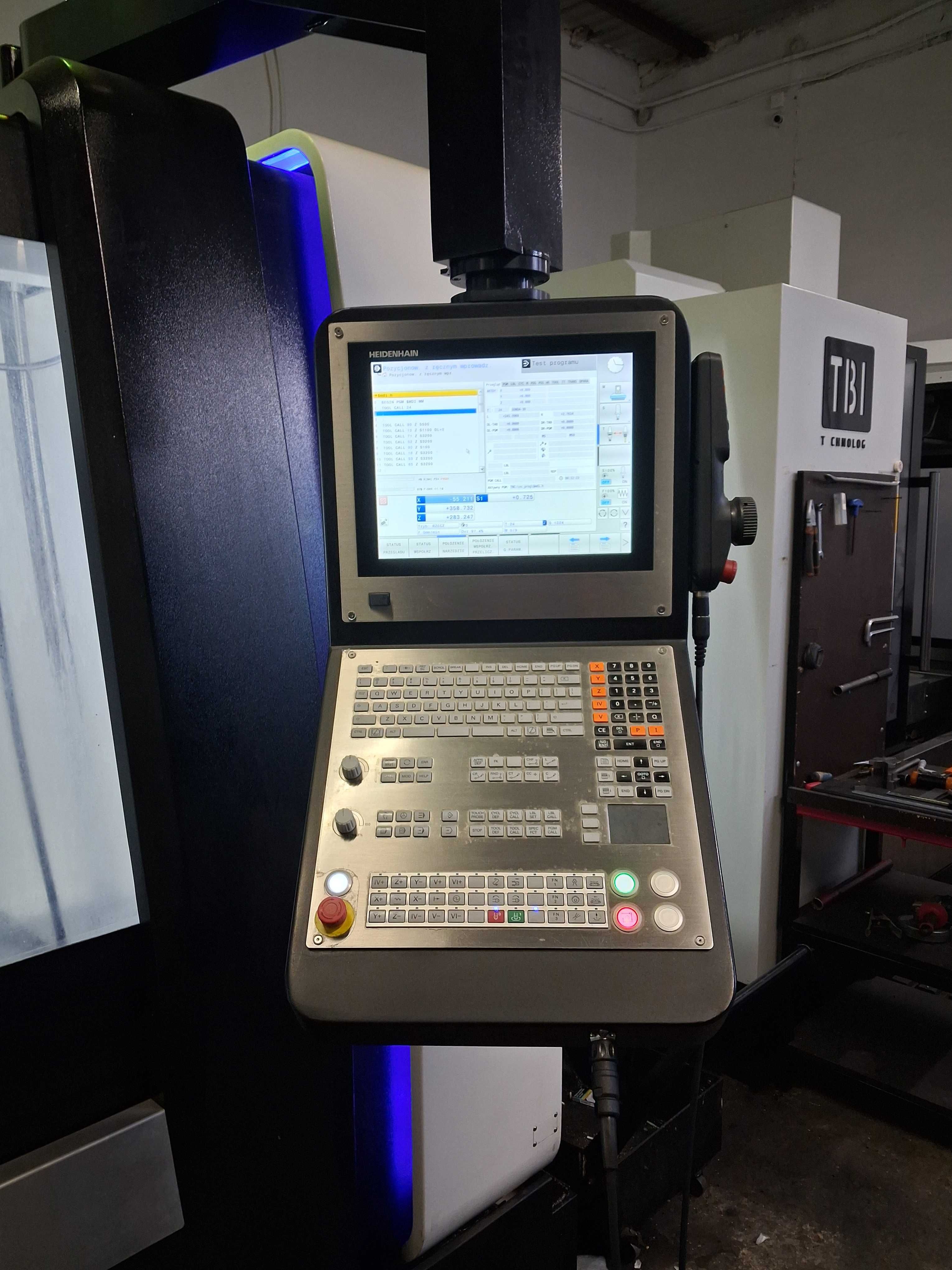 Centrum obróbcze frezarka CNC TBIVC1270 Heidenhain 2023 .h/pracy1700