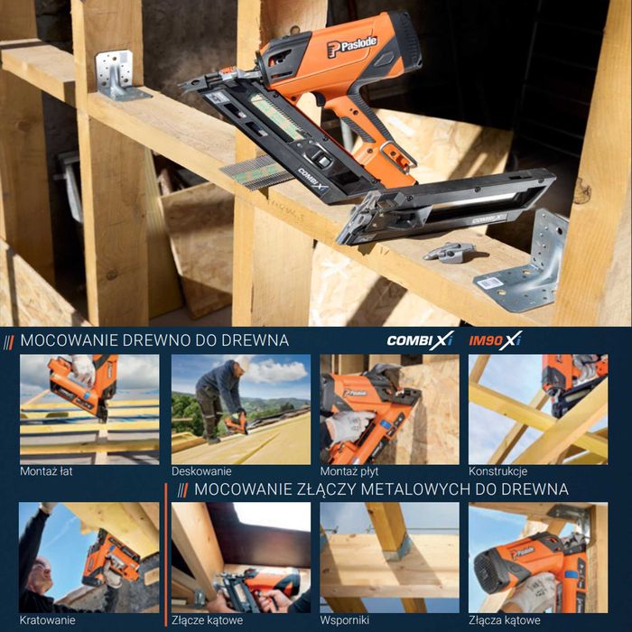 Gwoździe do gwoździarki gładkie Paslode 3,1x90 1250 szt + 1 Gaz FV,24H