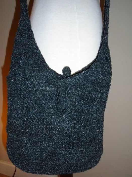 Bolsa/carteira/mala vintage em malhinha