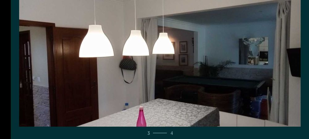 3 Candeeiros cozinha