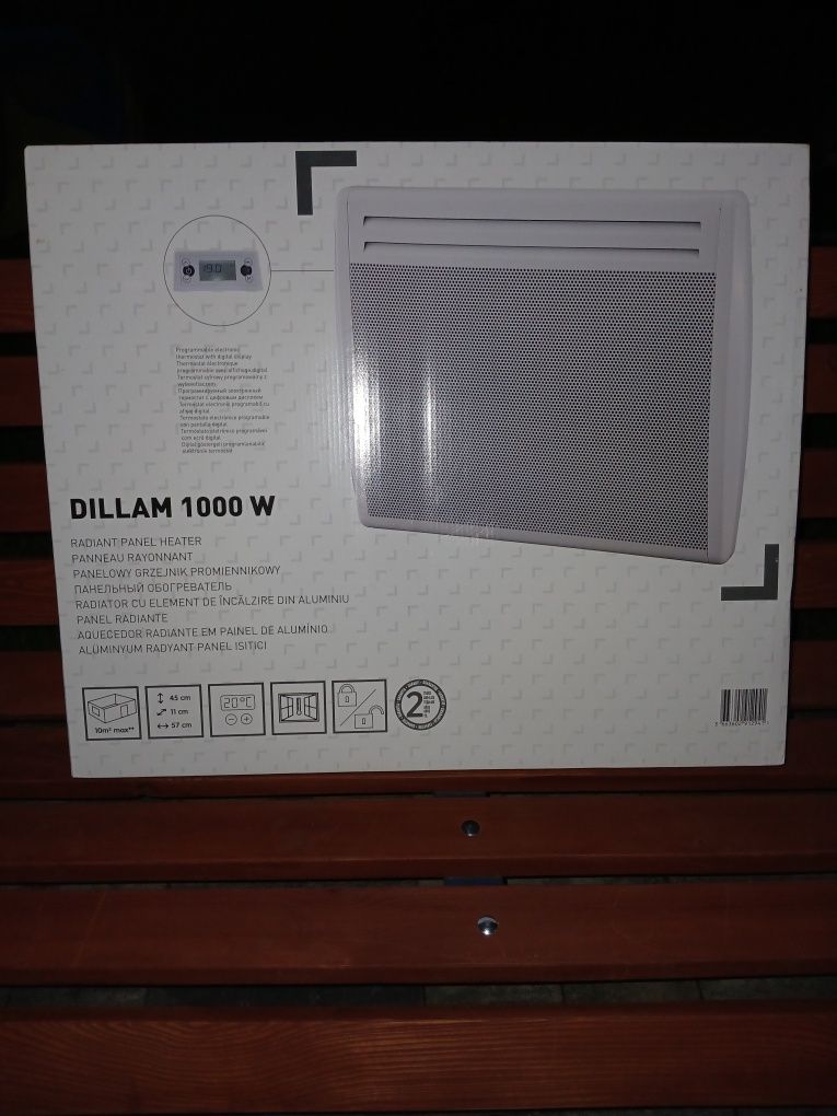 Grzejnik promiennikowy dillam 1000w nowy
