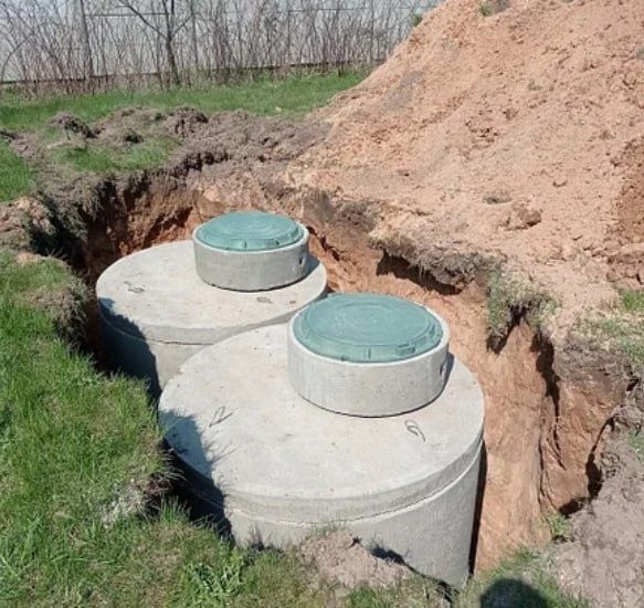 Канализация из бетонных колец септик - F250 качественно и надёжно
