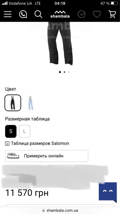 Горнолыжные брюки новые штаны Salomon .Гірські .