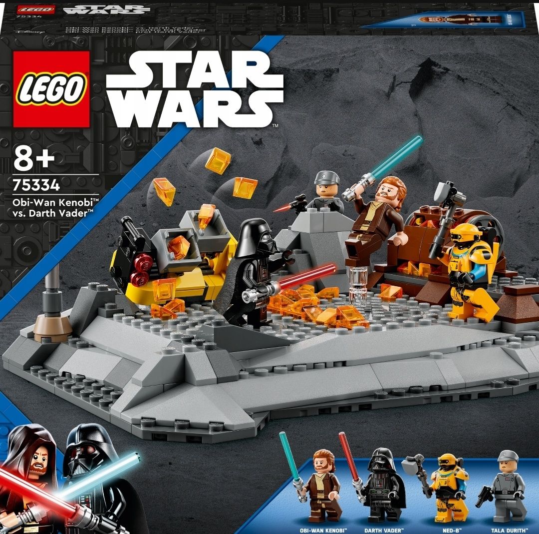 NOWY! LEGO Star Wars 75334 Obi-Wan Kenobi vs. Darth Vader
