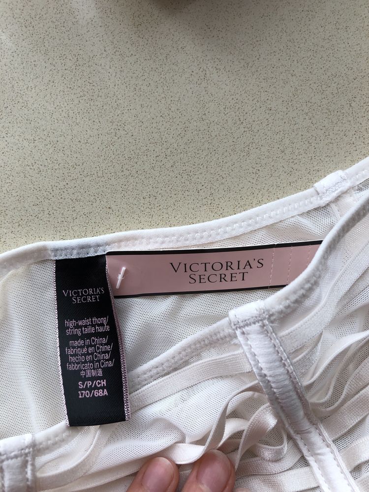 Белый трусики с высокой посадкой на талии Victorias Secret оригинал